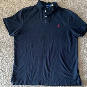 Polo Ralph Lauren Black Polo Shirt Classic Fit Size XL